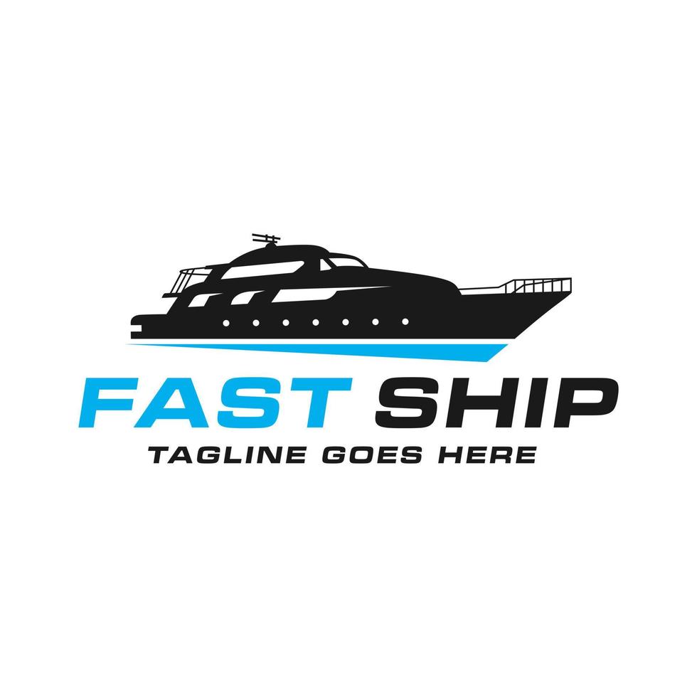 velozes barco transporte vetor ilustração logotipo