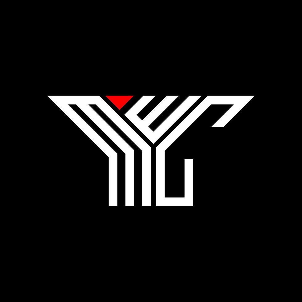 design criativo do logotipo da carta mwc com gráfico vetorial, logotipo mwc simples e moderno. vetor