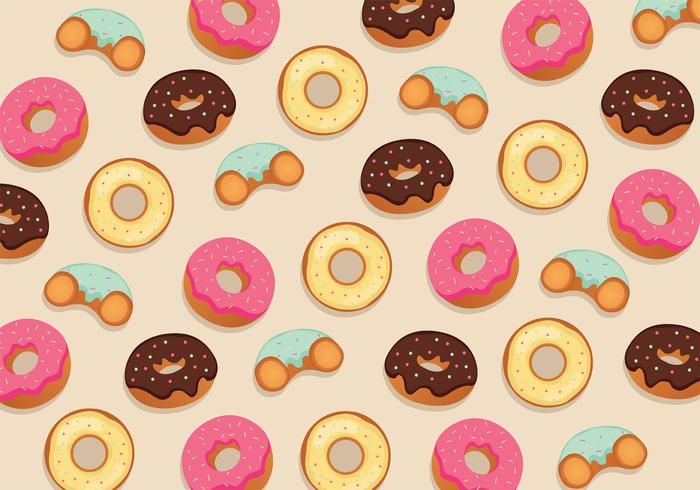 Donuts Padrão Vector Design