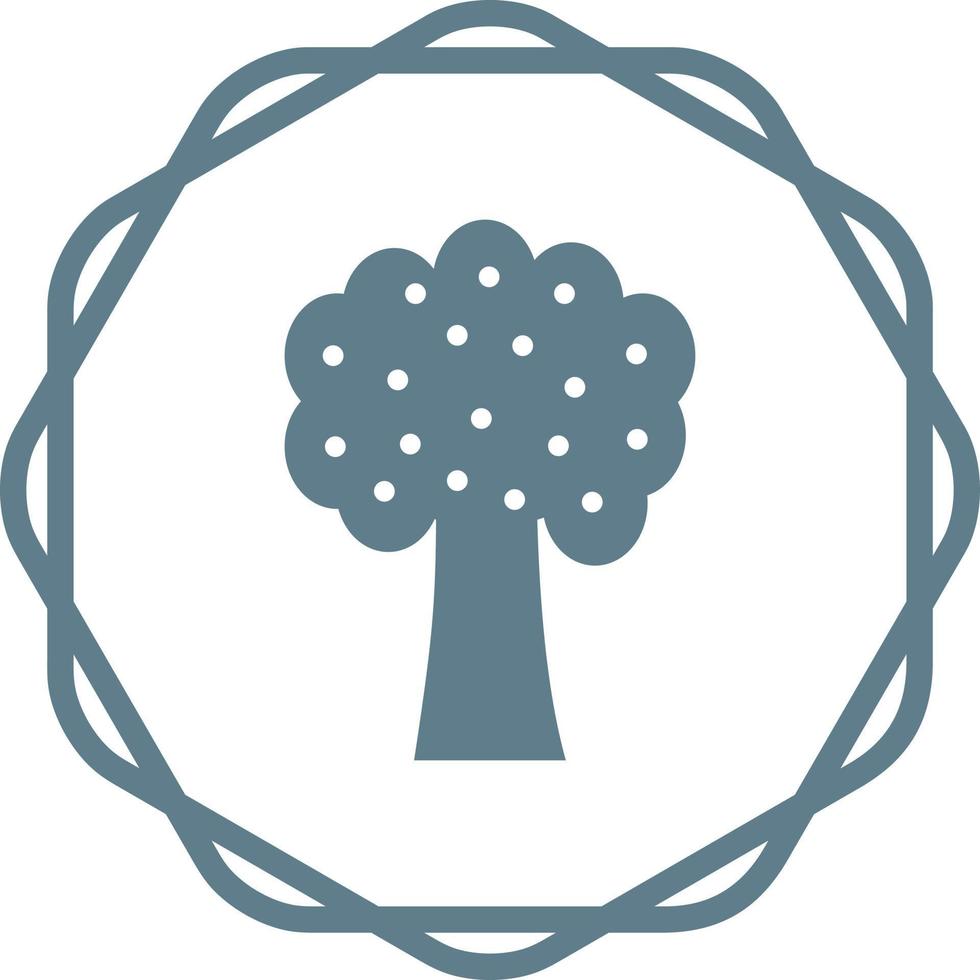 ícone de vetor de árvore frutífera