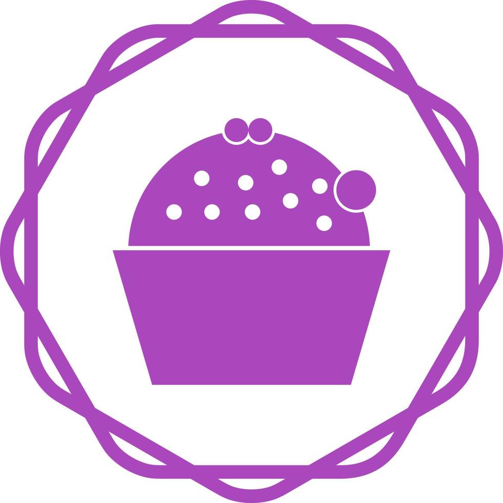 ícone de vetor de bolo de xícara