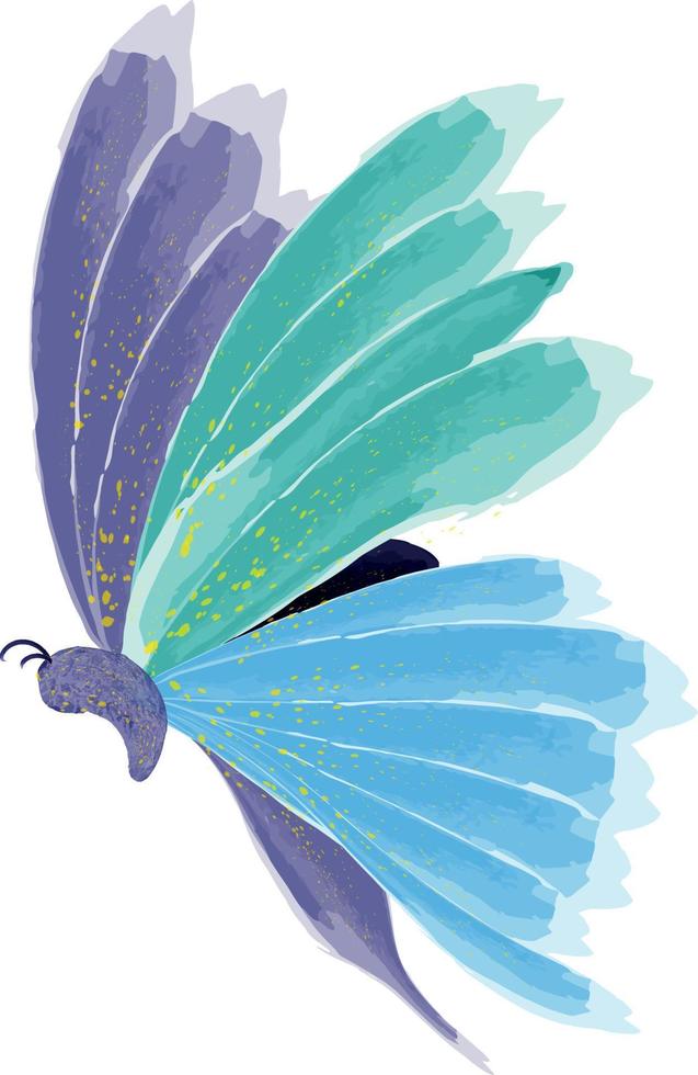 aguarela pintura borboleta dentro ilustrador vetor