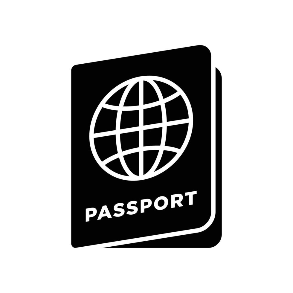 Passaporte ícone vetor Projeto modelo simples e moderno