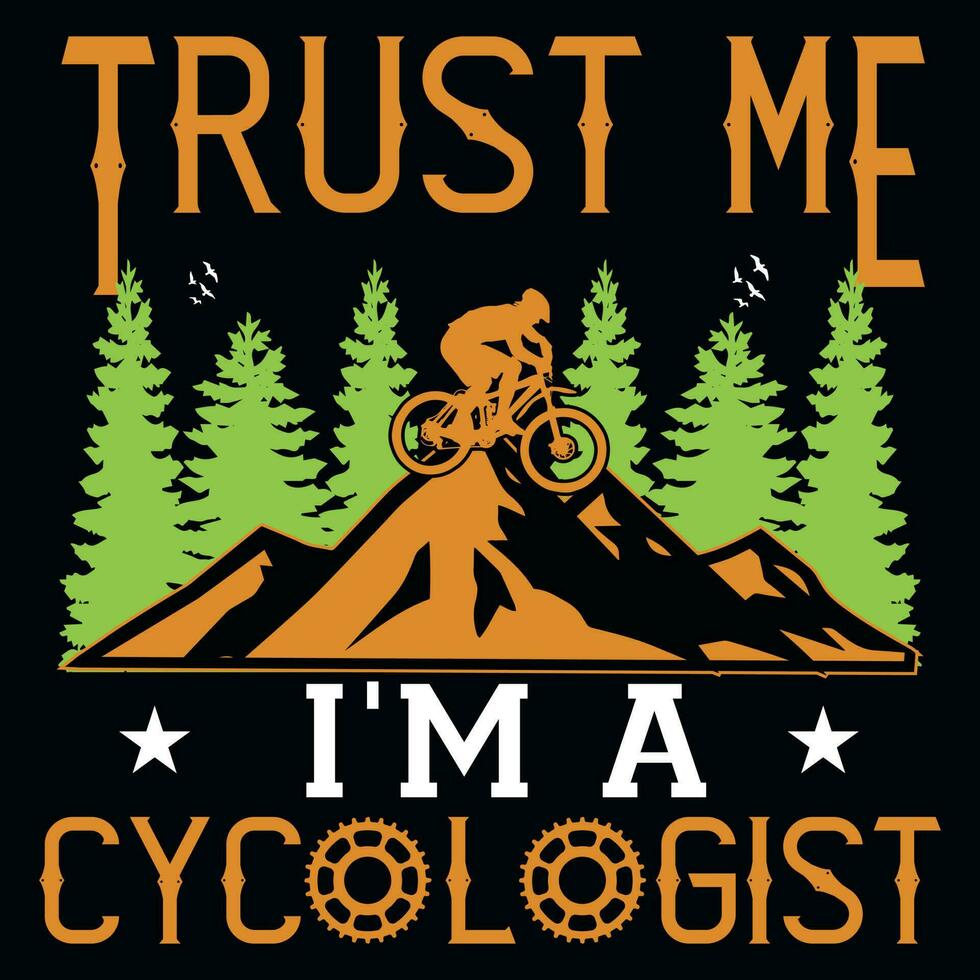 design de camiseta de ciclismo de montanha vetor