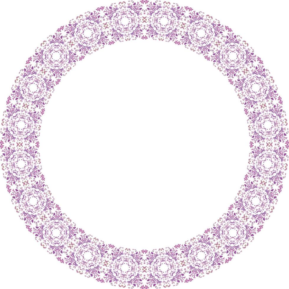 decorativo quadro, Armação com floral padronizar. elegante elemento para Projeto dentro Oriental estilo, Lugar, colocar para texto. floral fronteira. renda ilustração para convites e cumprimento cartões. vetor