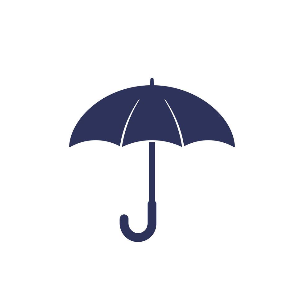 guarda-chuva ícone em branco, vetor