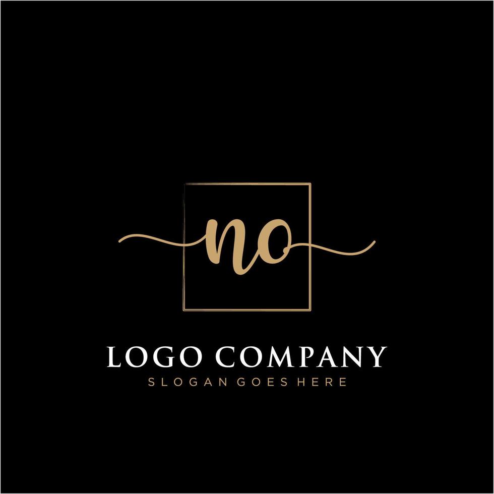 inicial não feminino logotipo coleções modelo. caligrafia logotipo do inicial assinatura, casamento, moda, joalheria, butique, floral e botânico com criativo modelo para qualquer companhia ou negócios. vetor