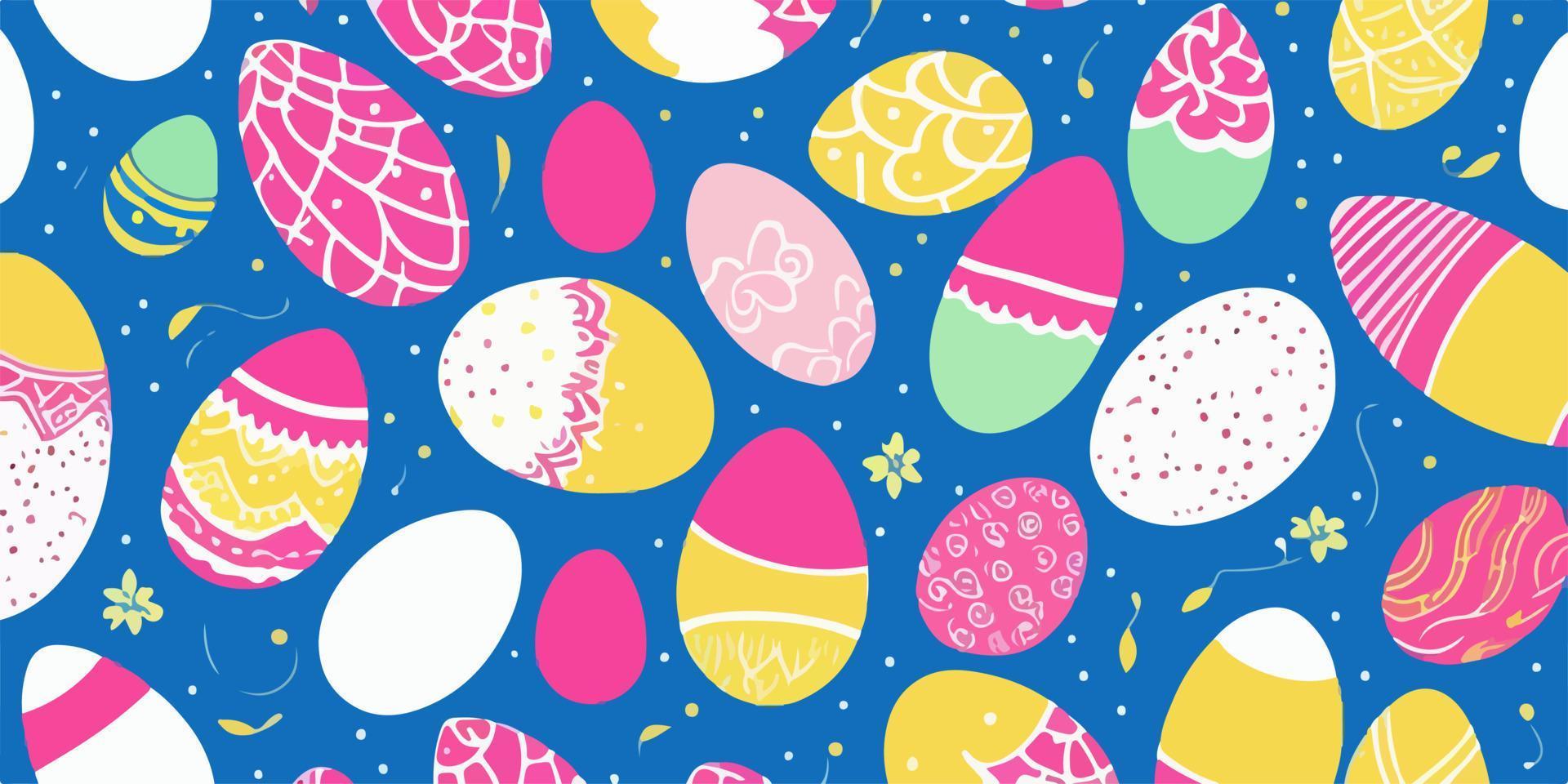 vetor colorida Páscoa ovo desenhos para decoração pavimentos e paredes