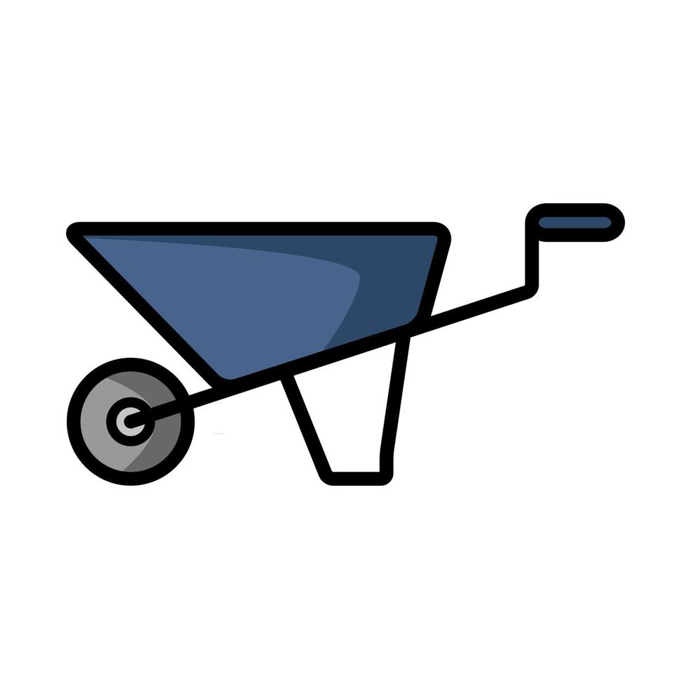 roda carrinho de mão ícone Projeto vetor
