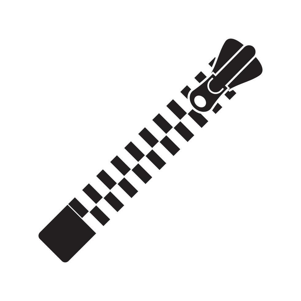 zíper ícone logotipo, ilustração modelo Projeto vetor