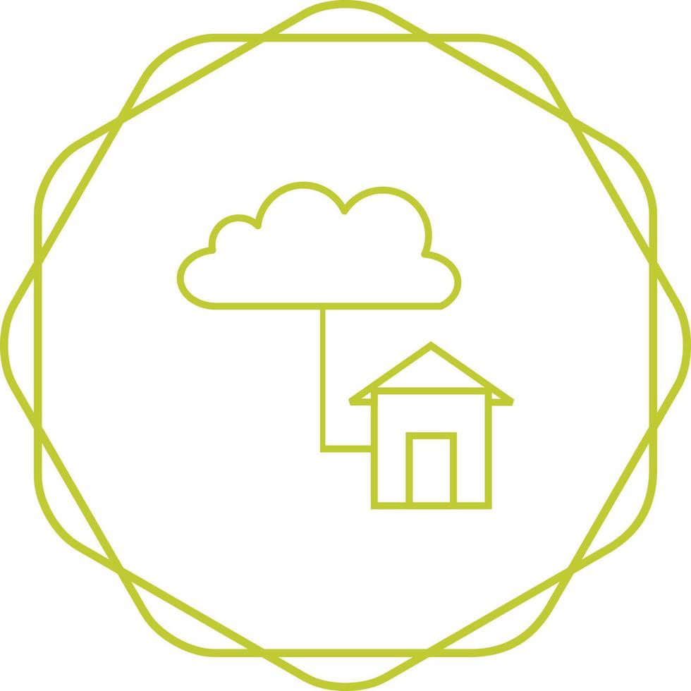 ícone de vetor de conexões de nuvem