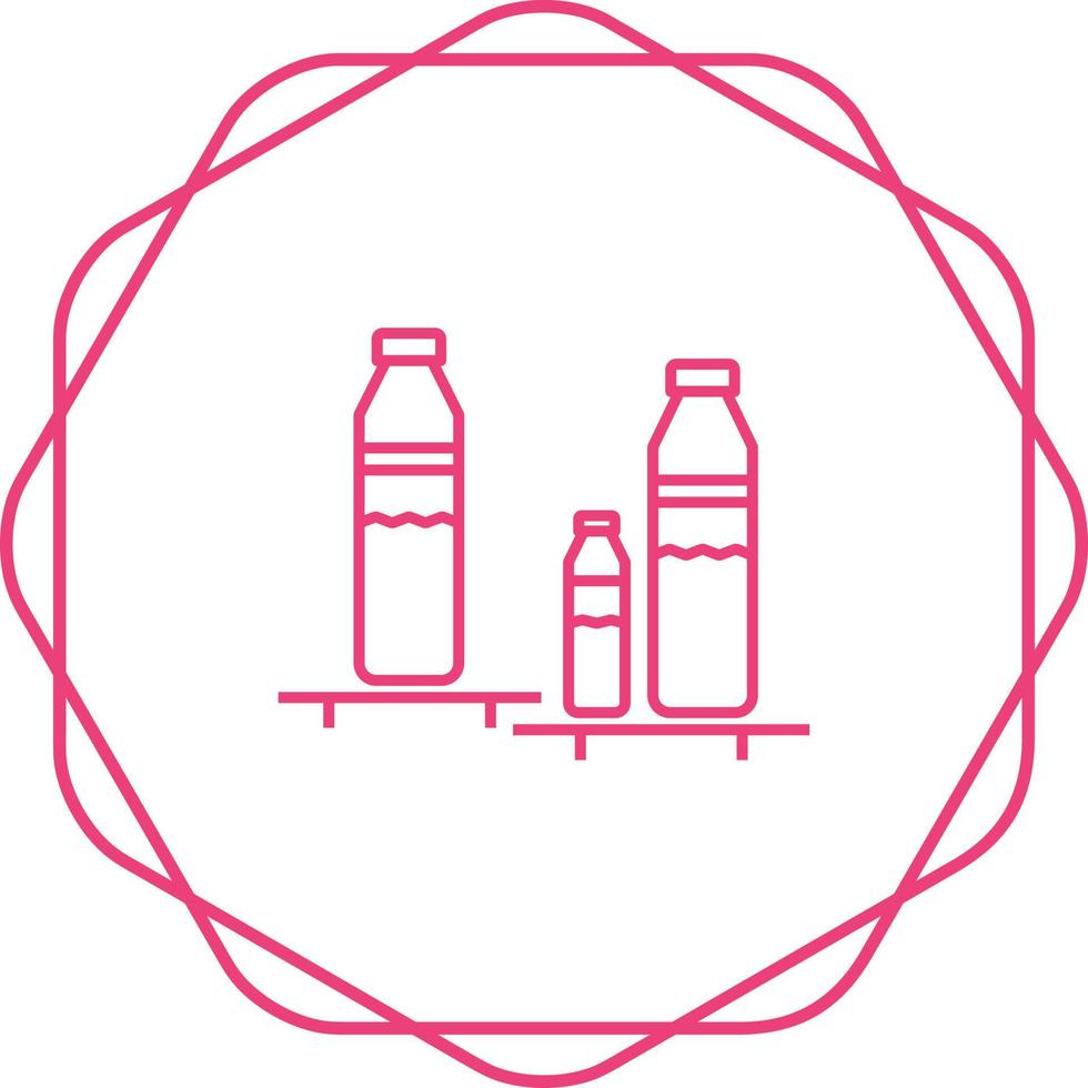 ícone de vetor de prateleira de garrafas