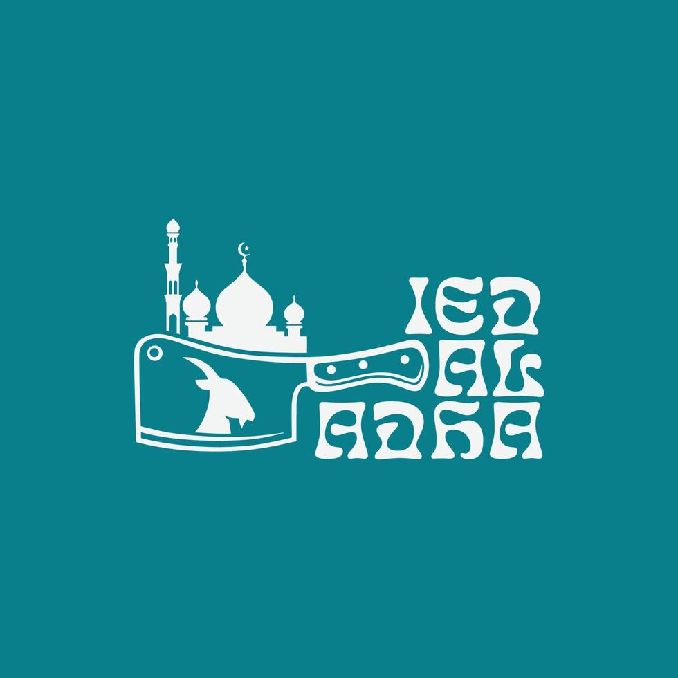 eid al adha logotipo vetor