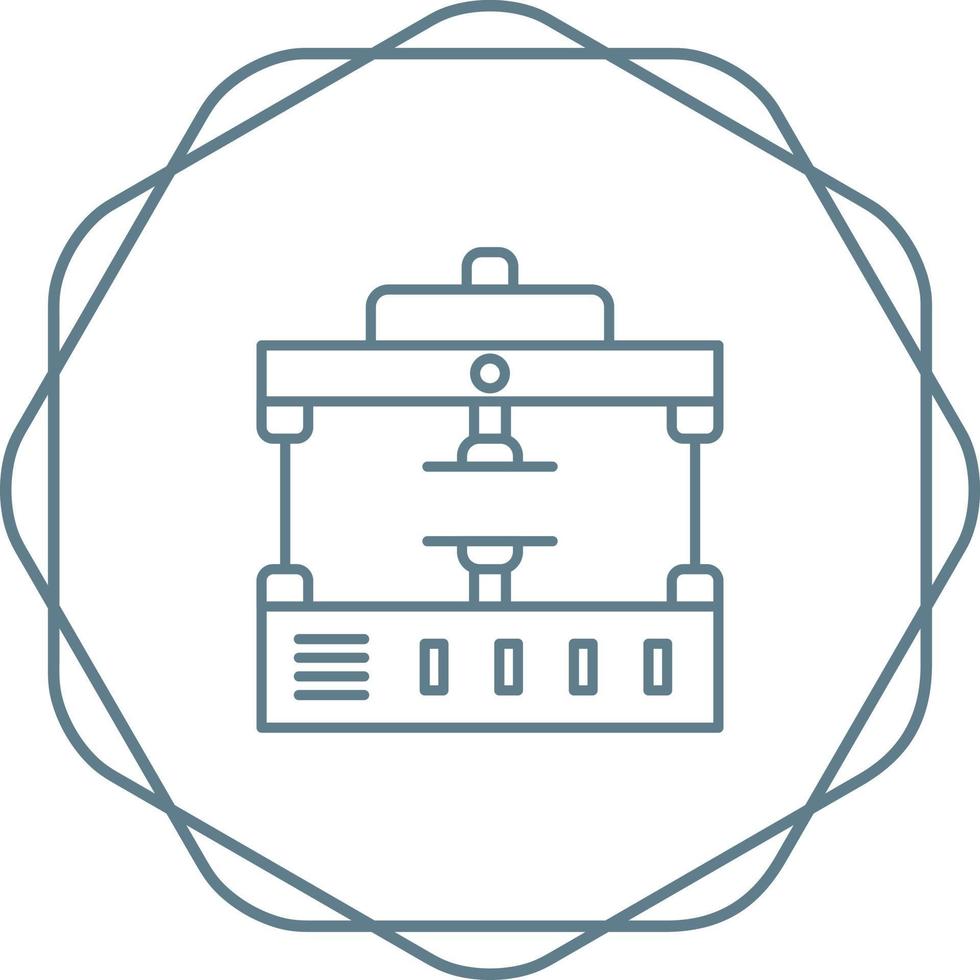 ícone de vetor de imprensa de máquina