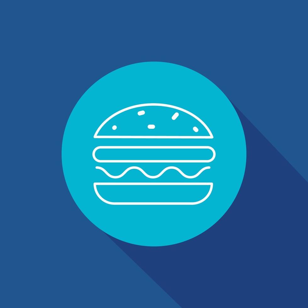 símbolo de ícone de vetor de hambúrguer para site e aplicativo móvel
