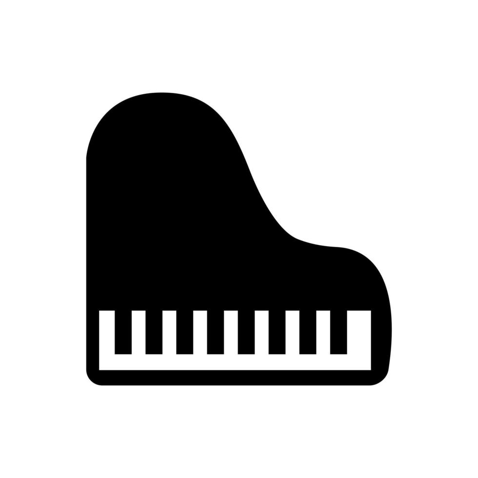 piano ícone vetor. piano ilustração placa. música símbolo. Solfejo logotipo. vetor