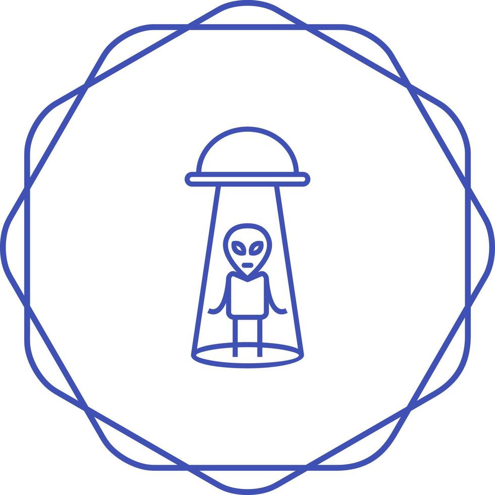 ícone de vetor de abdução alienígena