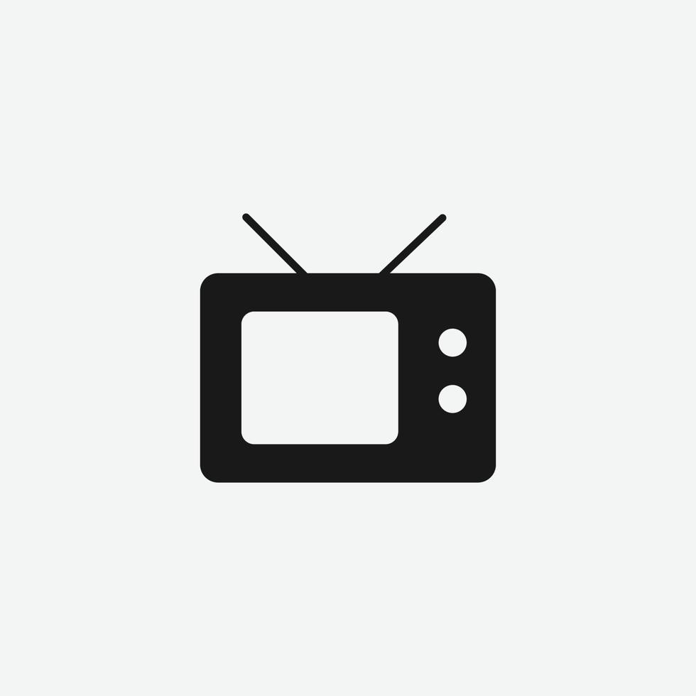 antigo símbolo de ícone de vetor de televisão para site e aplicativo móvel