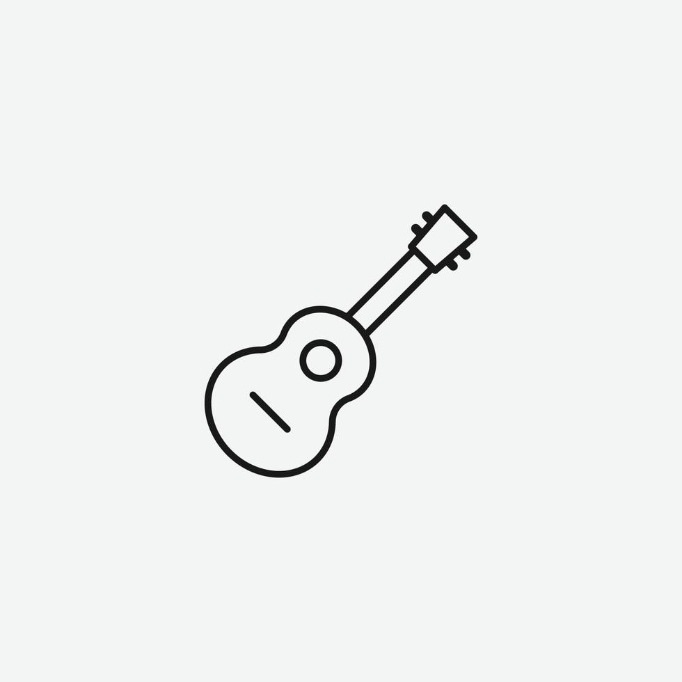 ilustração vetorial de ícone isolado de guitarra vetor