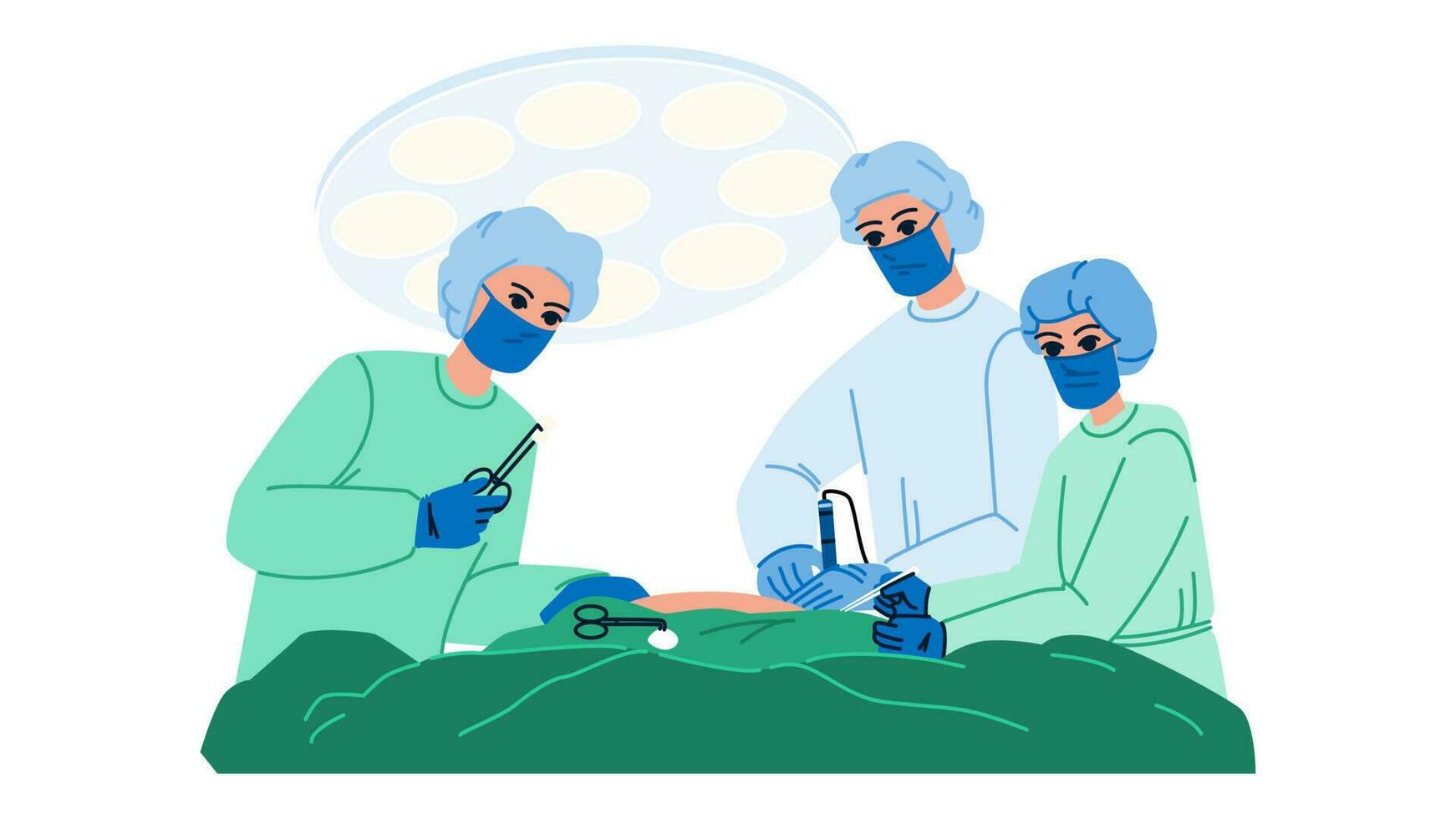 cirurgia operar vetor