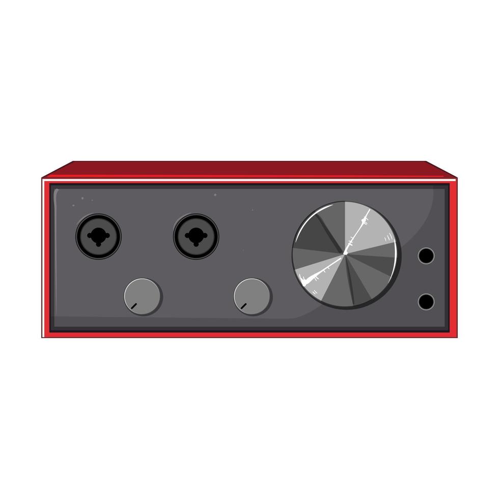 moderno audio interface desenho animado vetor ilustração