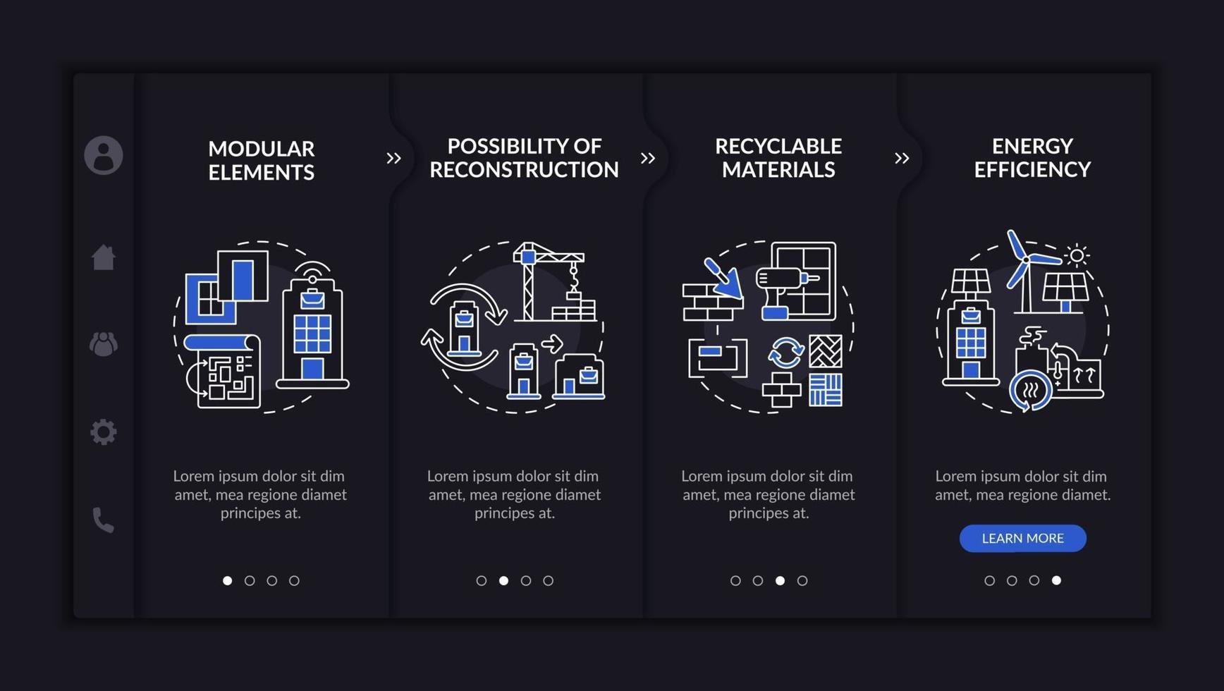 modelo de vetor de integração de canteiro de obras futurista