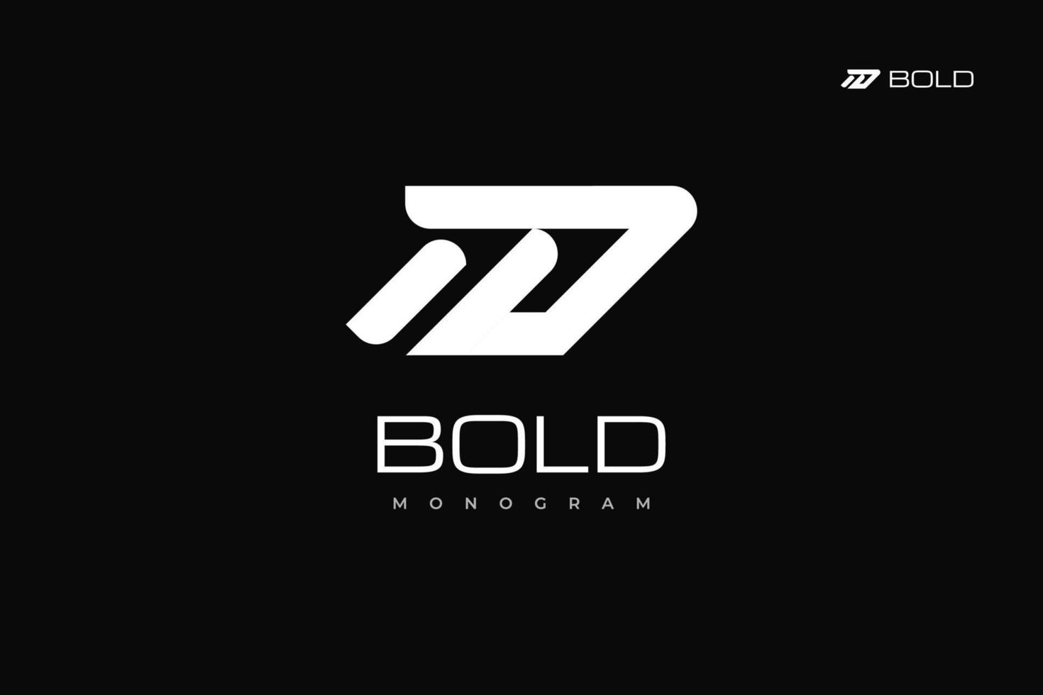 inicial t e d logotipo Projeto com moderno conceito. td monograma logotipo isolado em Preto fundo vetor