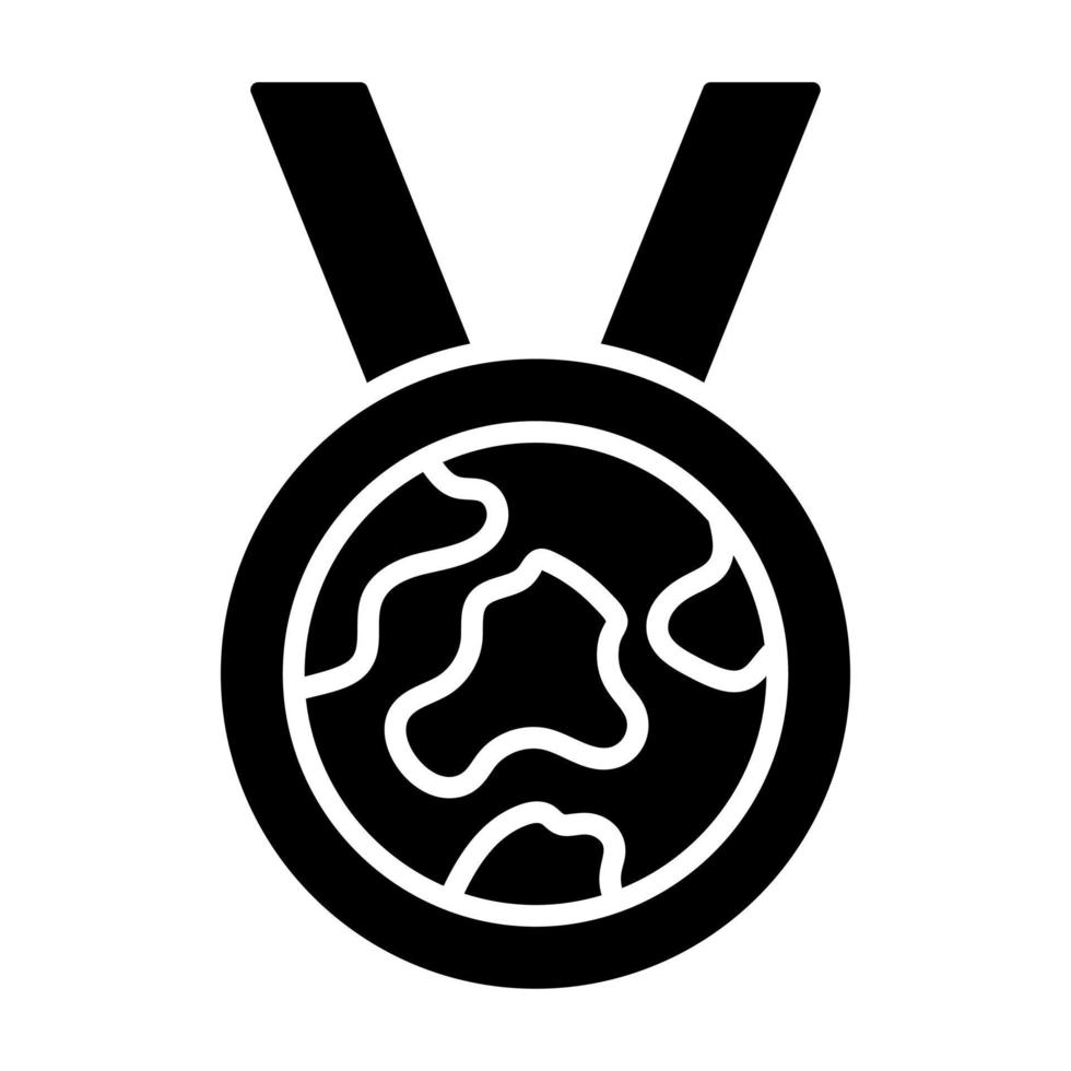 a surpreendente vetor Projeto do eco medalha dentro moderno e na moda estilo, isolado em branco fundo