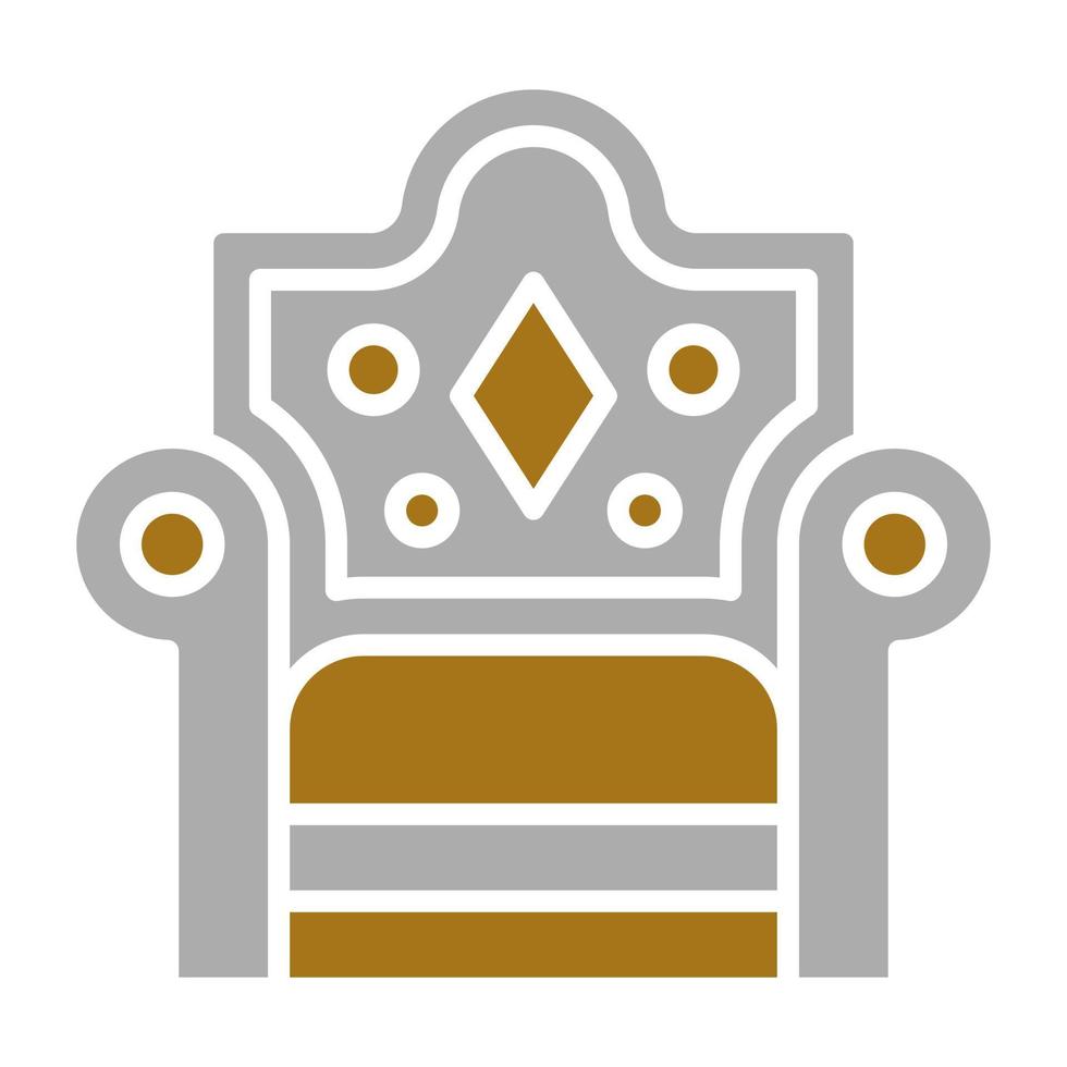 trono vetor ícone estilo