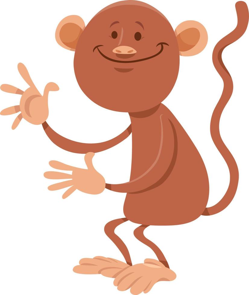 engraçado desenho animado macaco quadrinho animal personagem vetor