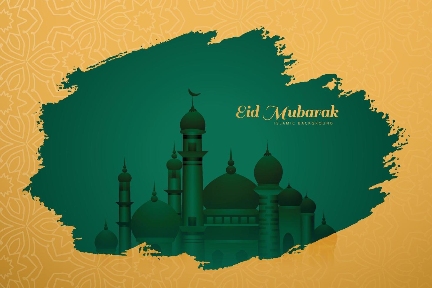 lindo islâmico festival eid Mubarak fundo vetor