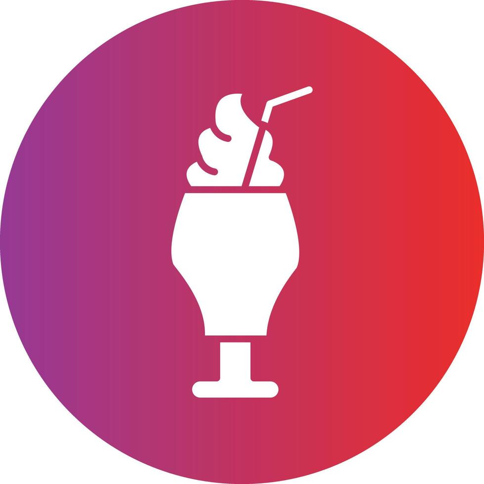 vetor Projeto milkshake ícone estilo