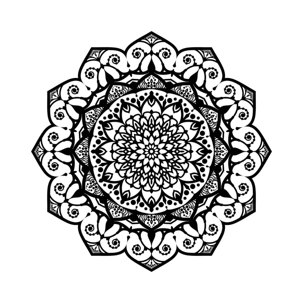 design de mandala de luxo vetor