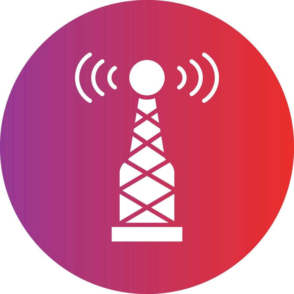 vetor Projeto rádio antena ícone estilo