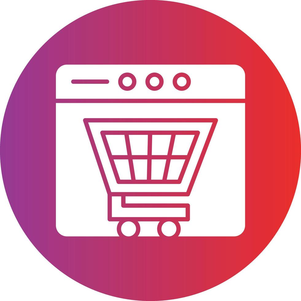 vetor Projeto conectados compras ícone estilo