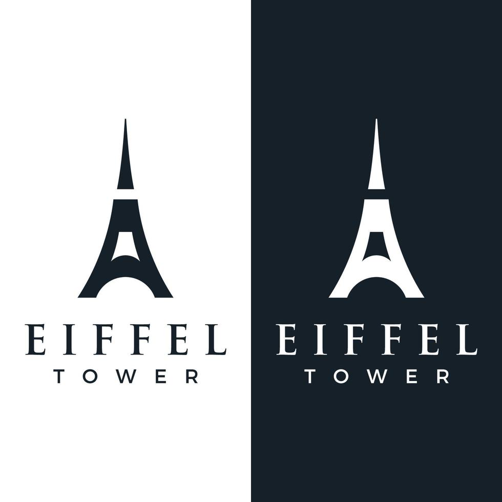 francês eiffel torre construção e Alto torre logotipo modelo design.com editável vetor ilustração.