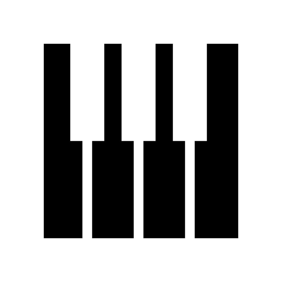piano ícone vetor. piano ilustração placa. música símbolo. Solfejo logotipo. vetor