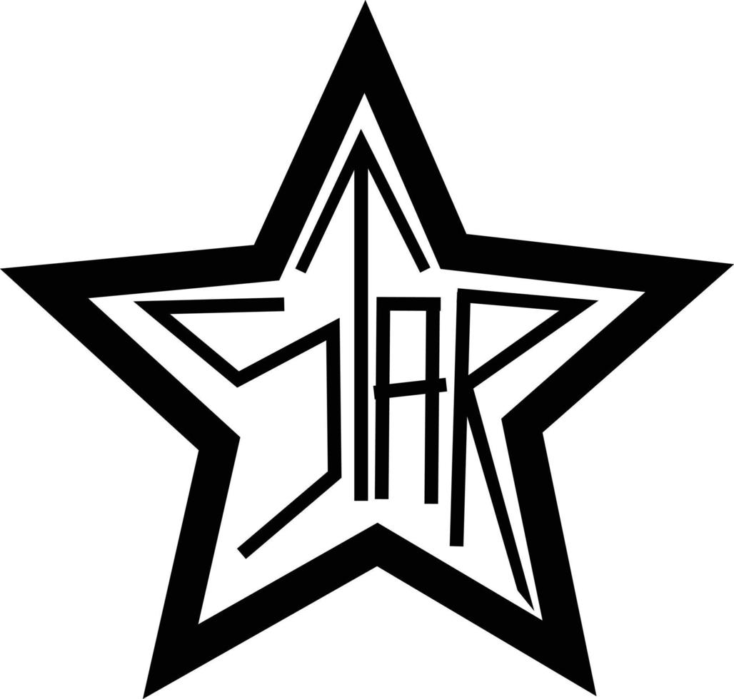 Estrela forma risonho emoji ícone vetor