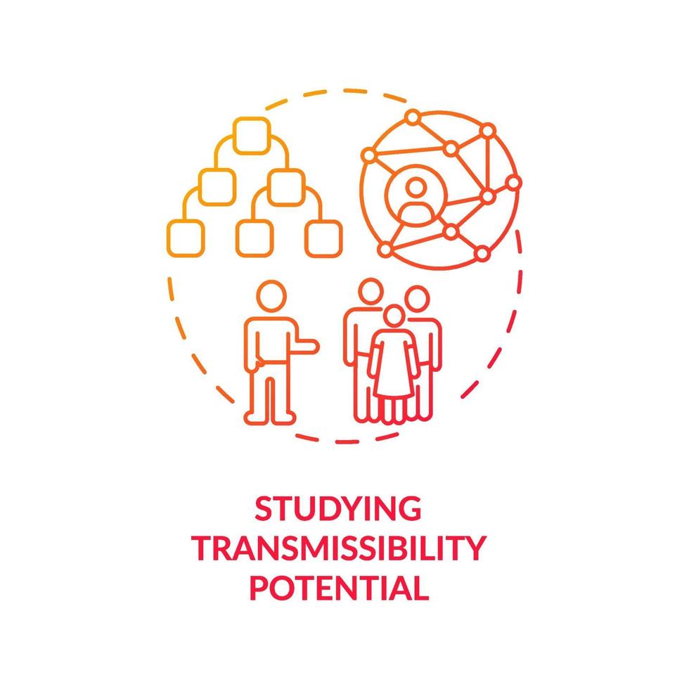 estudando ícone do conceito de potencial de transmissibilidade vetor