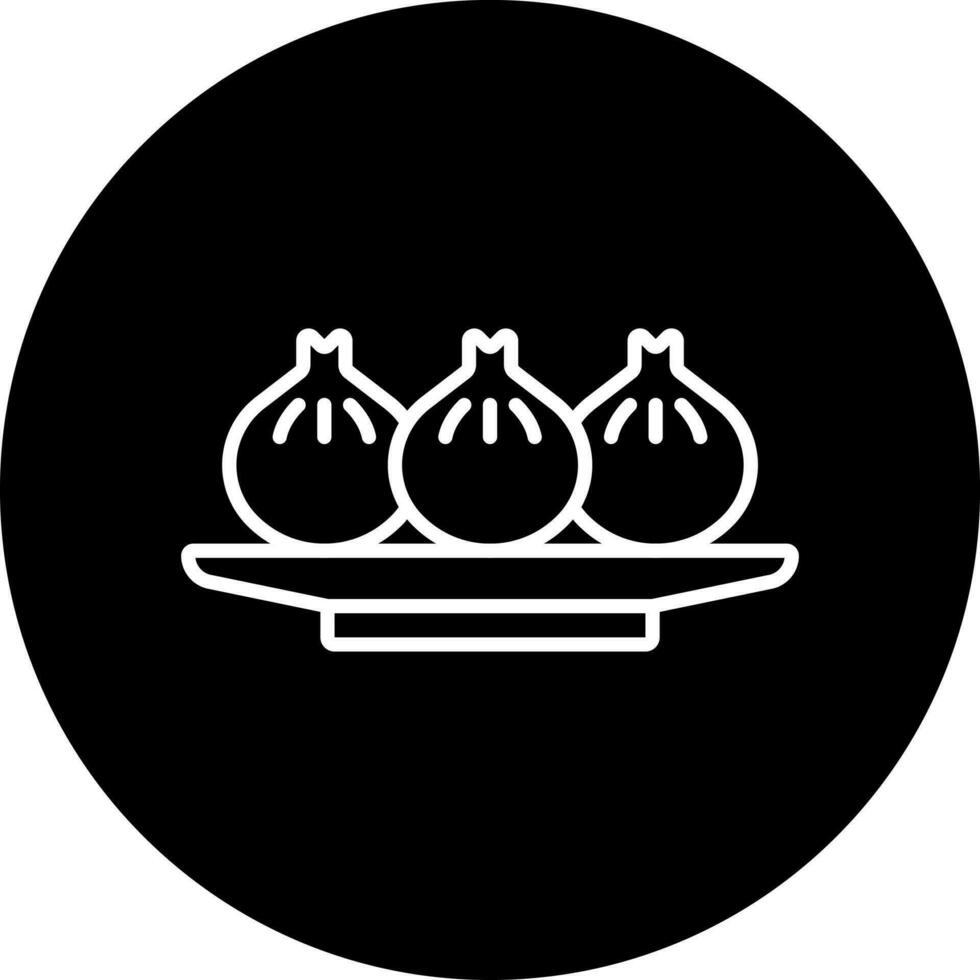 dumplings vetor ícone estilo