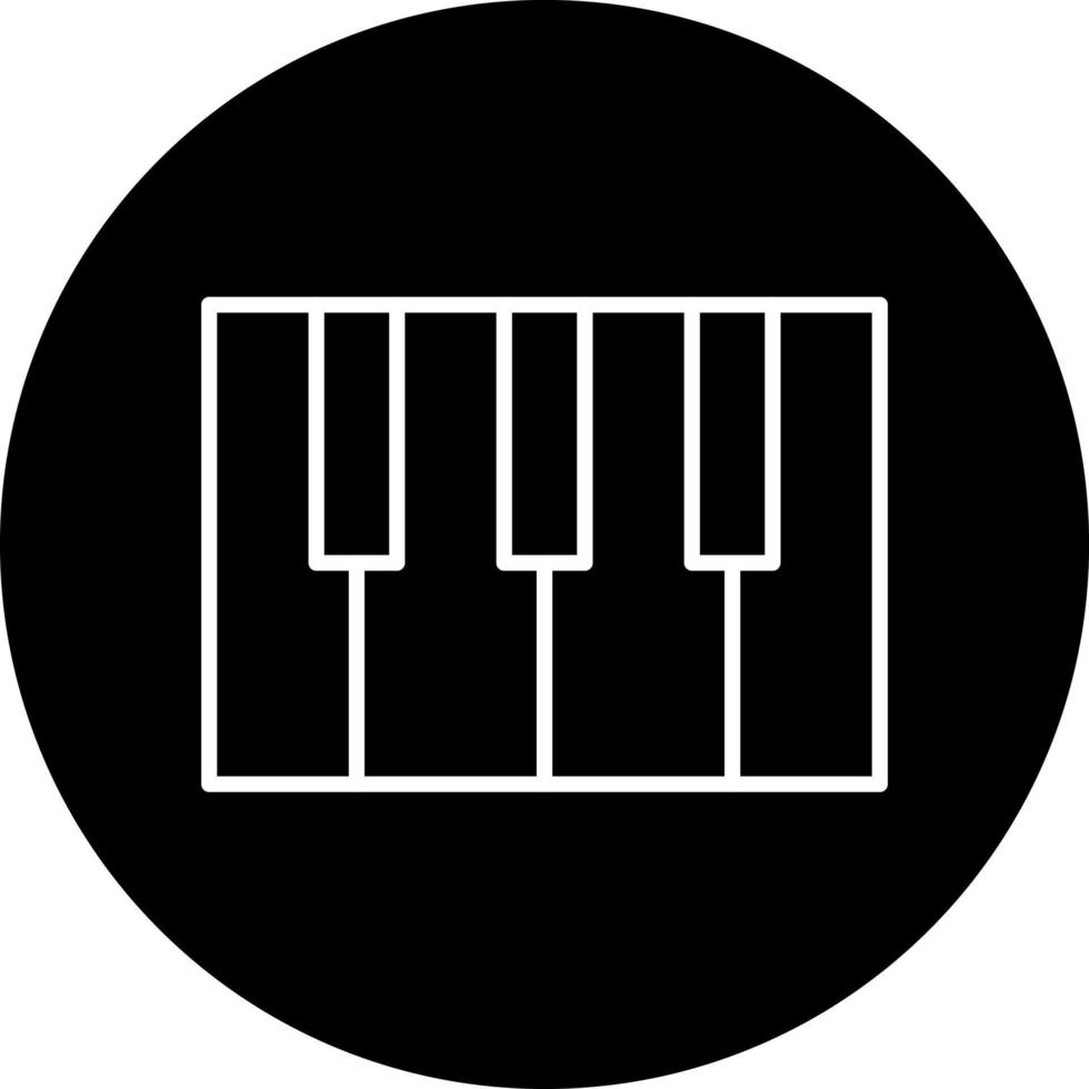 piano vetor ícone estilo