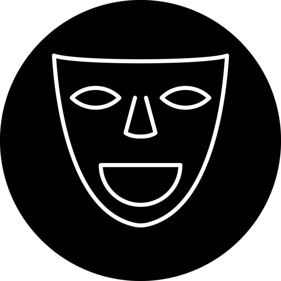 teatro máscaras vetor ícone estilo