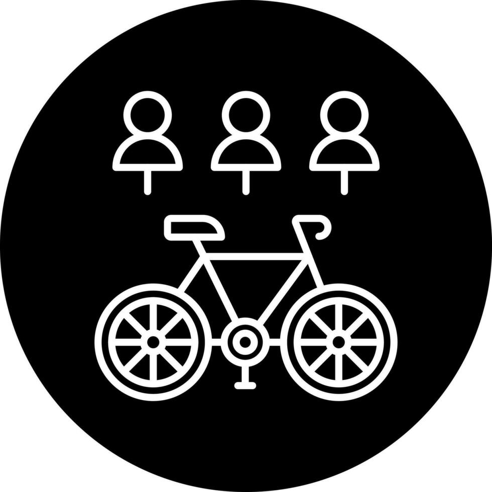 elétrico bicicleta compartilhar vetor ícone estilo