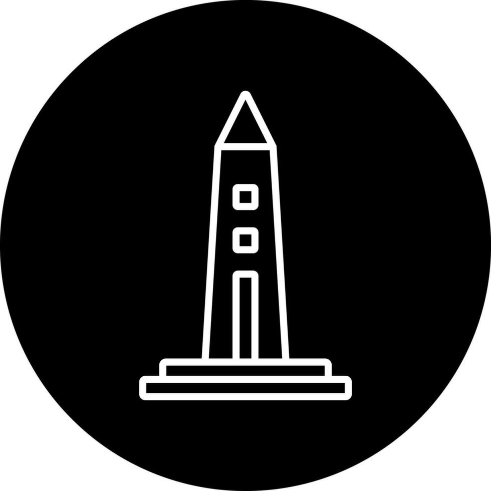 obelisco vetor ícone estilo