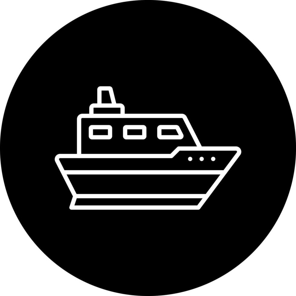 navio vetor ícone estilo