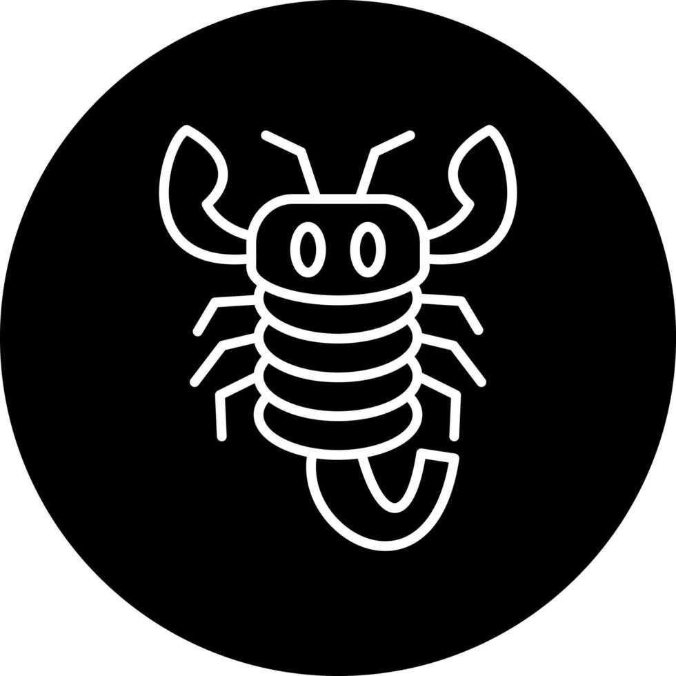 escorpião vetor ícone estilo