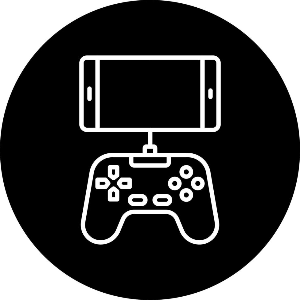 Móvel jogos console vetor ícone estilo