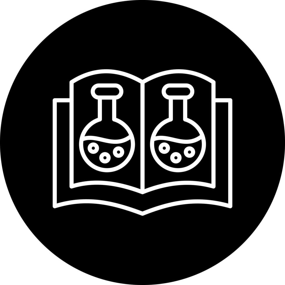 química aberto livro vetor ícone estilo