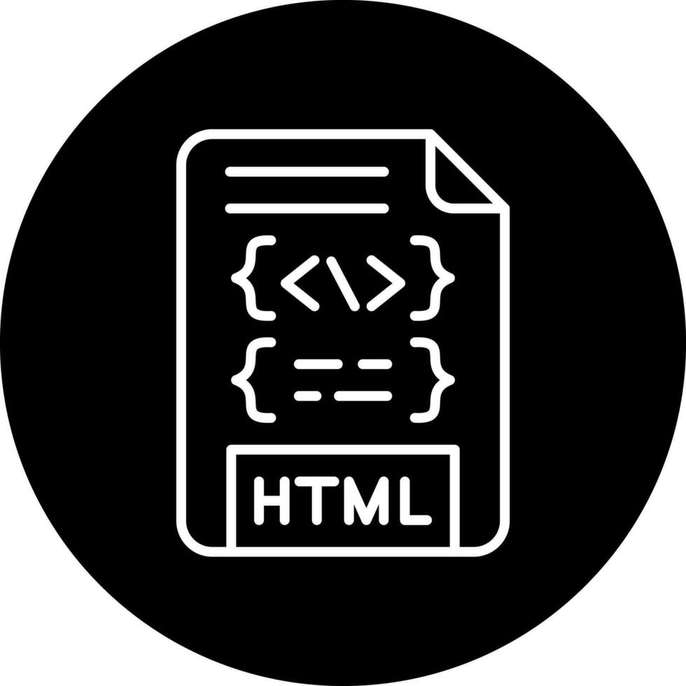 html Arquivo vetor ícone estilo
