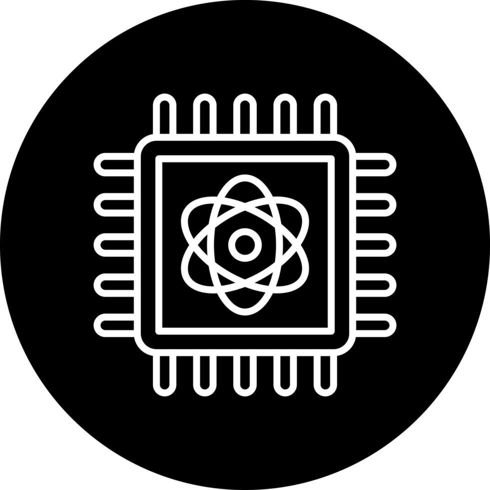 quantum Informática vetor ícone estilo